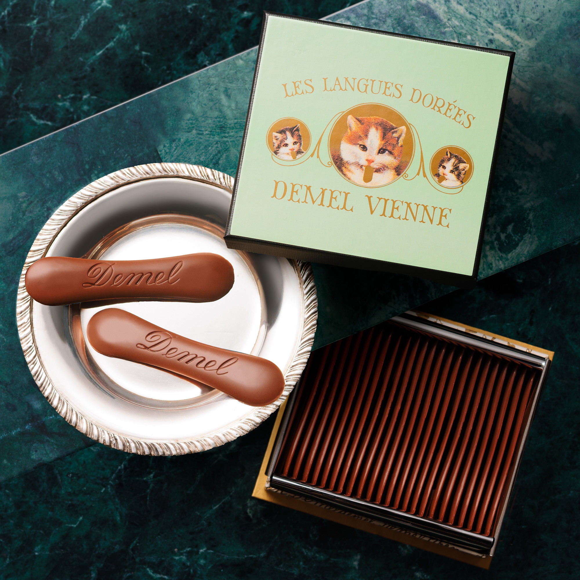 ソリッドチョコ猫ラベル ミルク