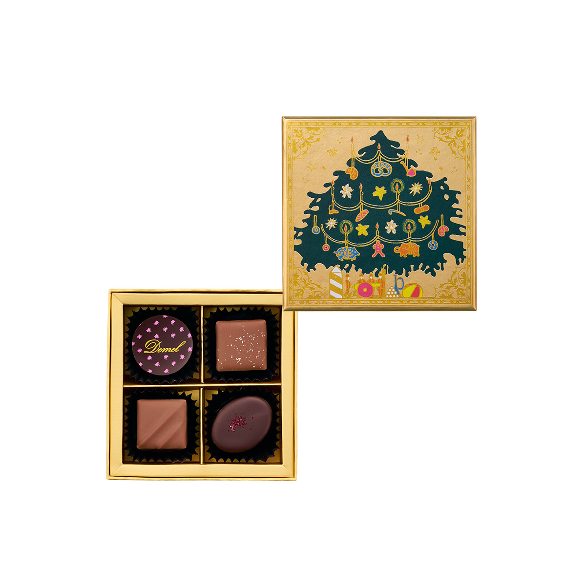 トリュフ4粒入 (2025クリスマスラベル)