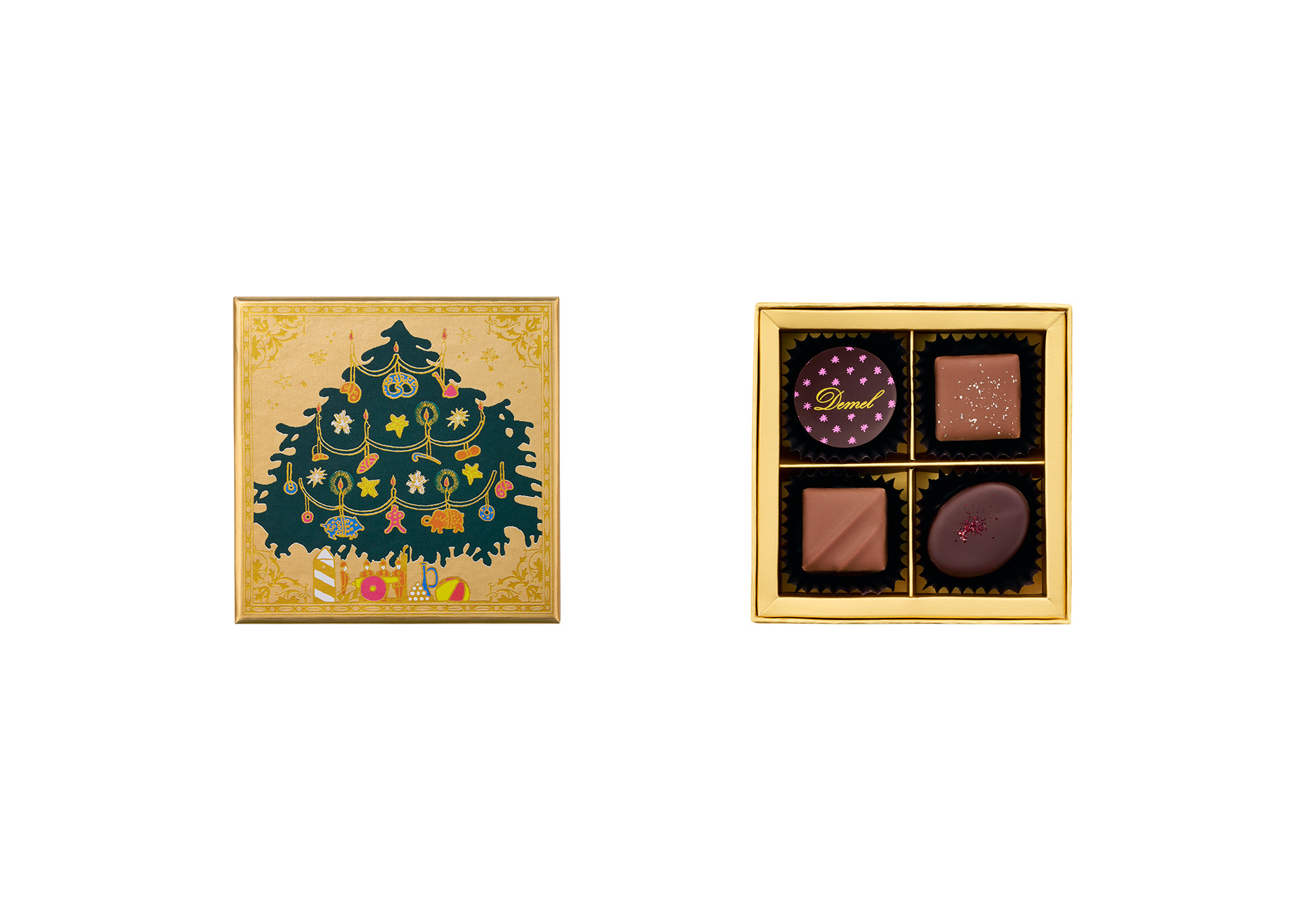 トリュフ4粒入 (2025クリスマスラベル)